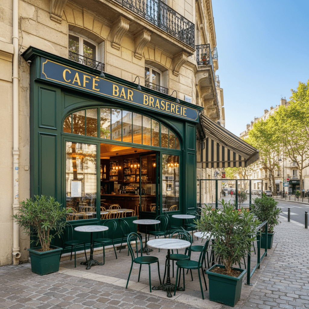 Bar-brasserie 55m² à Marseille : terrasse - licence IV