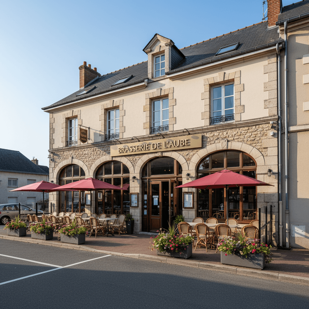 Bar-brasserie 200m² à Aube : terrasse - licence IV - Image 1