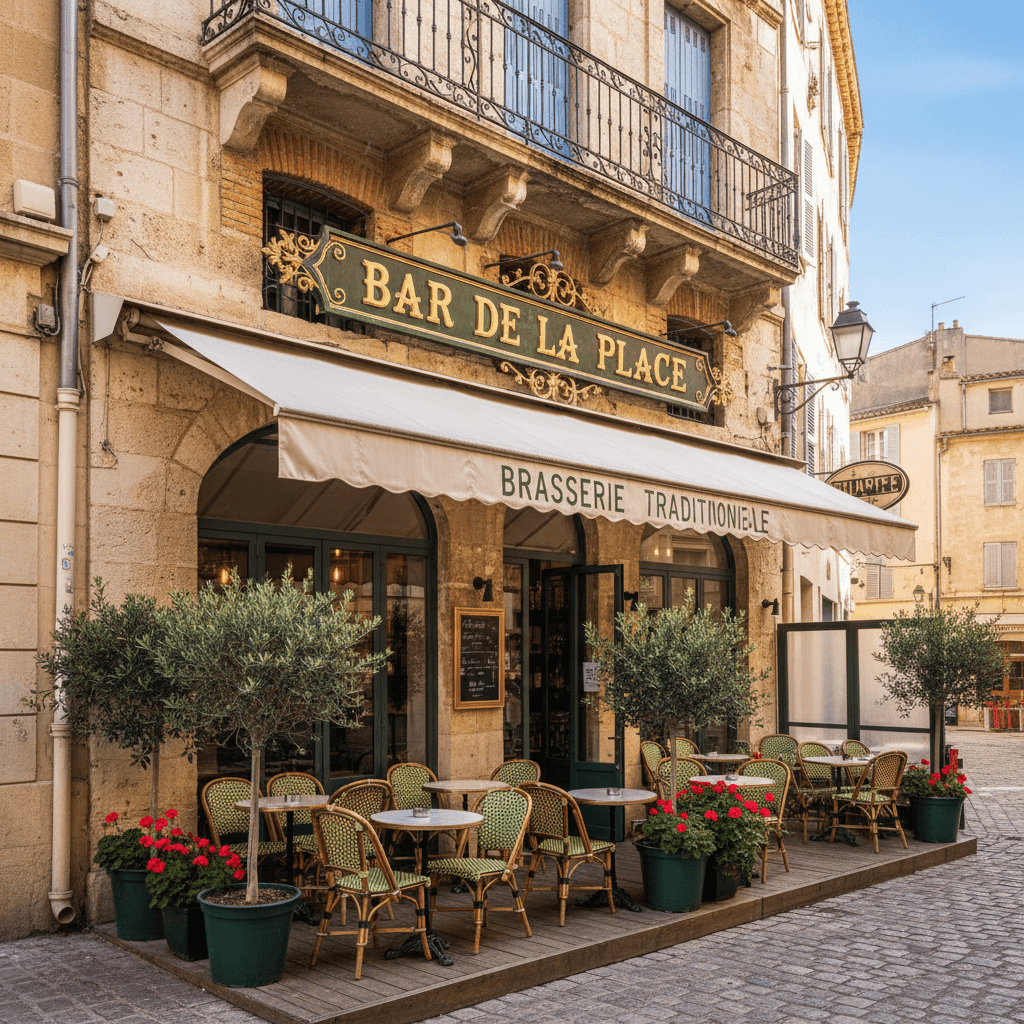 Bar-brasserie à Marseille : terrasse - licence IV
