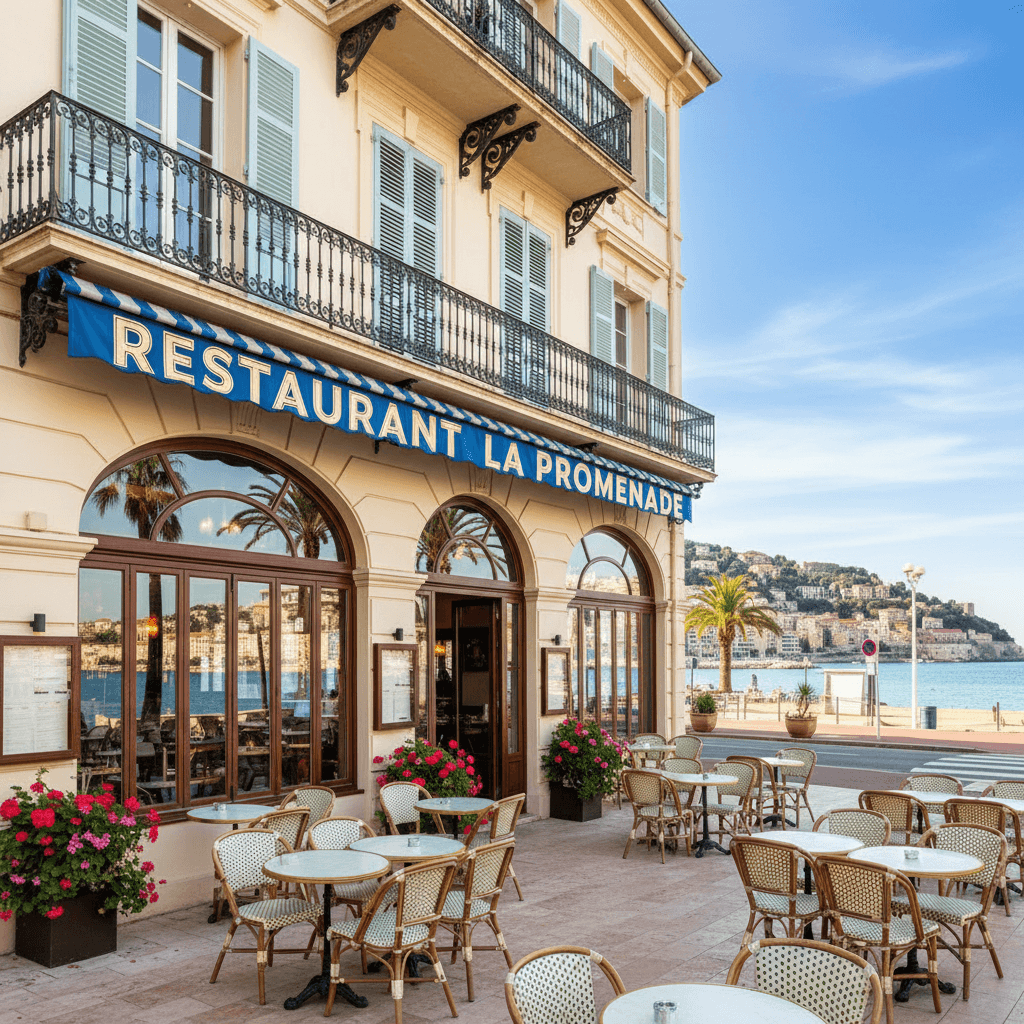 Restaurant 146m² à Menton : terrasse - extraction - Image 1