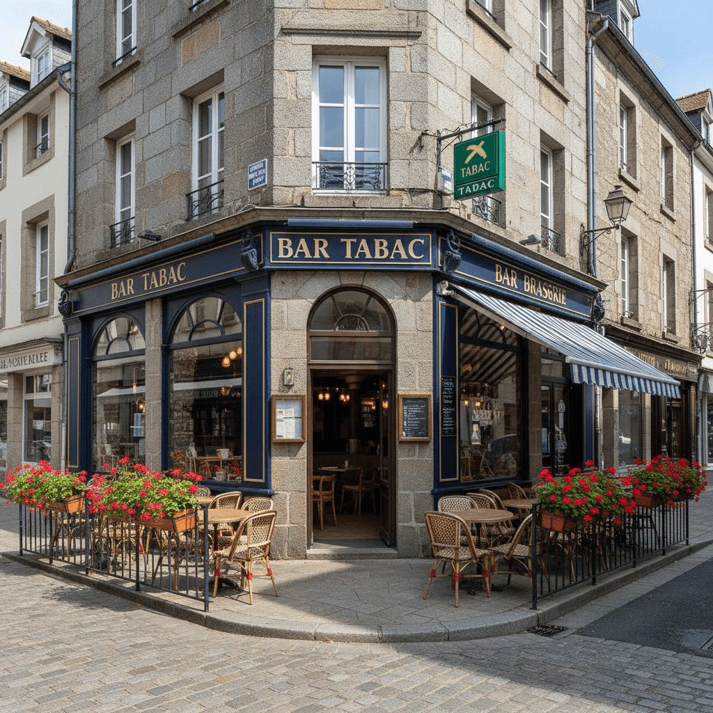 Bar-brasserie à Quimper : terrasse - licence IV - Image 1