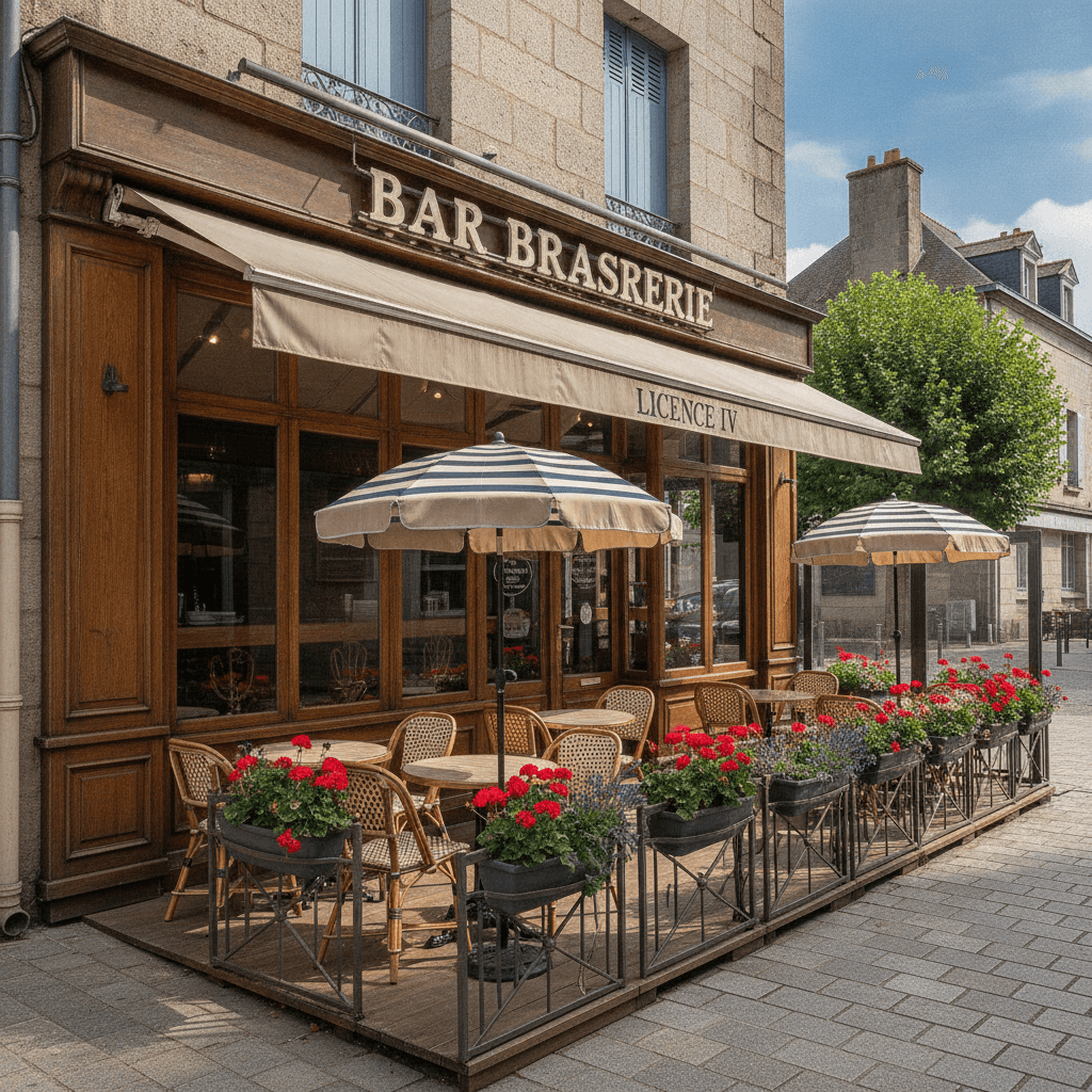 Bar-brasserie à Vannes : terrasse - licence IV - Image 1