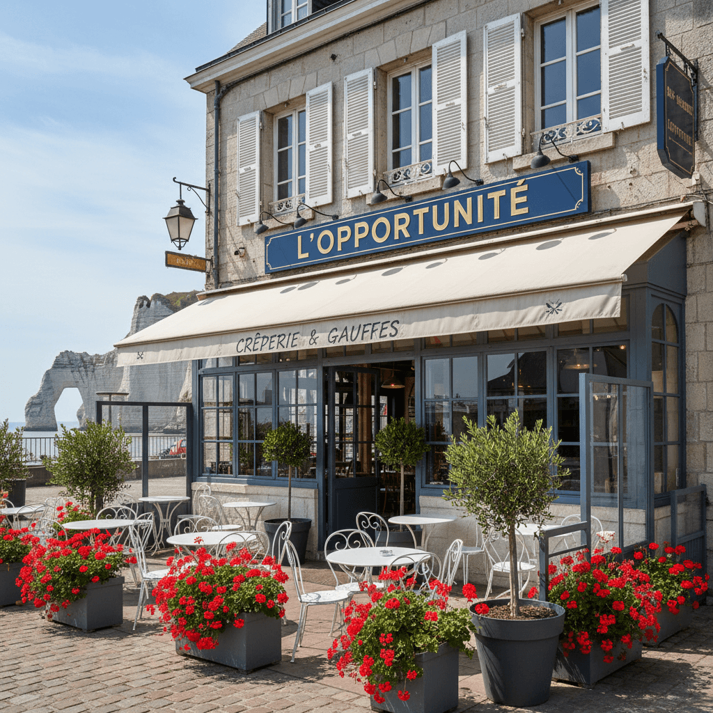 Bar-brasserie 100m² à Étretat : terrasse - licence IV - Image 1