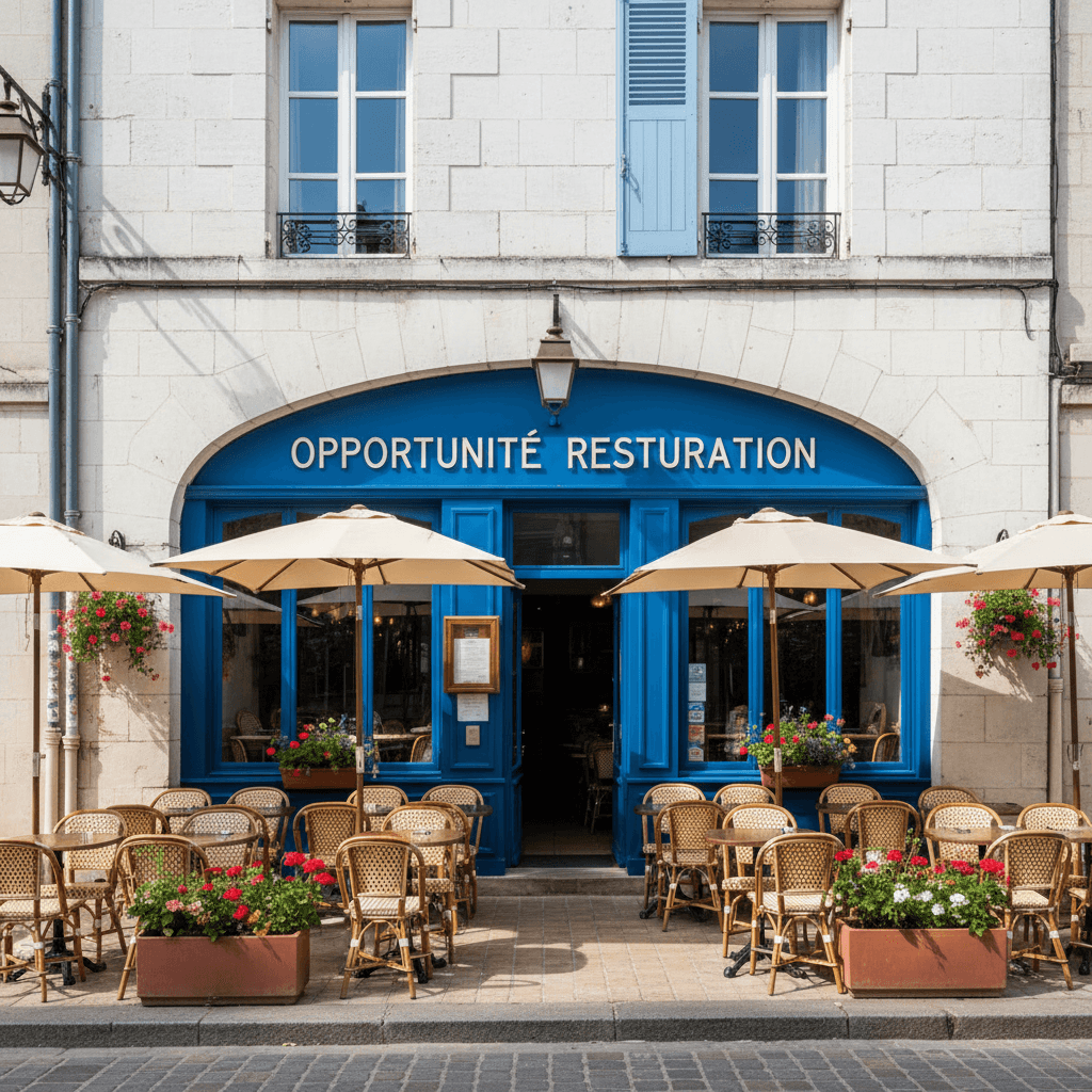 Restaurant à Chinon : terrasse - extraction - Image 1