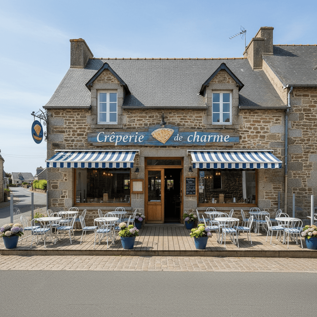 Restaurant à La Gouesnière : terrasse - Image 1