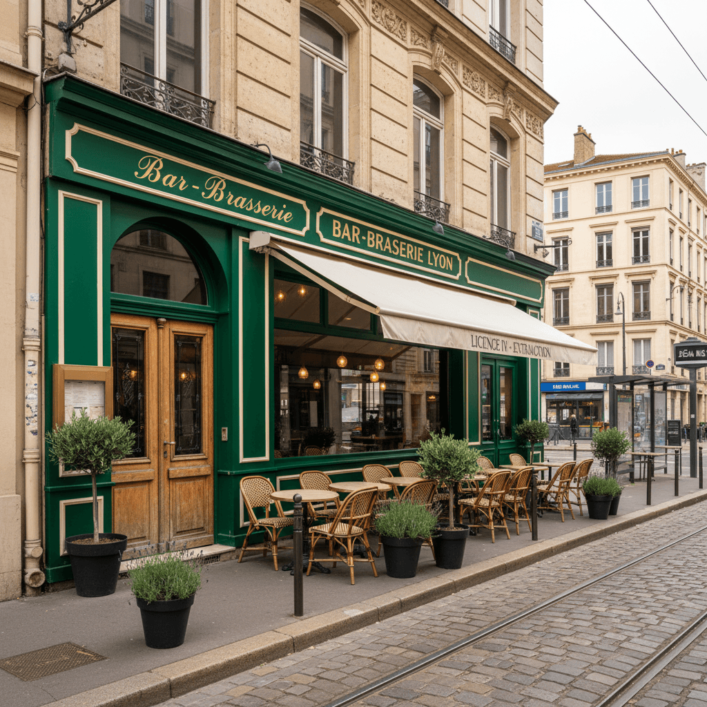 Bar-brasserie 55 couverts à Lyon : licence IV - extraction - Image 1