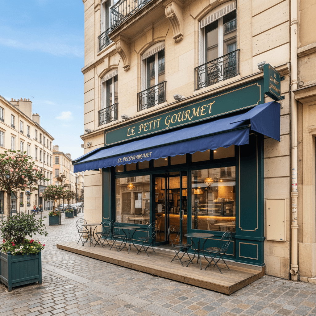 Fast-food à Lyon : terrasse - licence IV