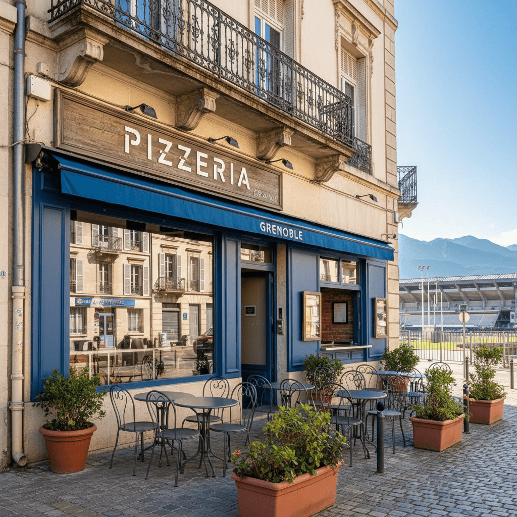 Fast-food 40m² à Grenoble : terrasse