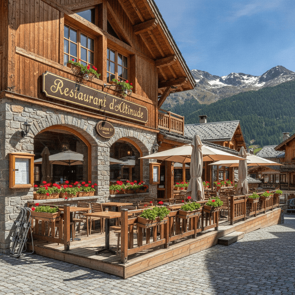 Restaurant 324m² à Saint-Sorlin-D'Arves : terrasse - licence IV - Image 1