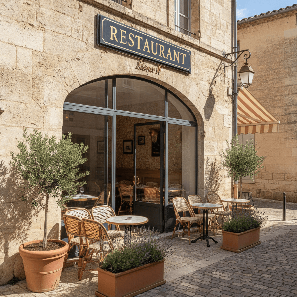 Restaurant 46m² à Aix-En-Provence : terrasse - licence IV