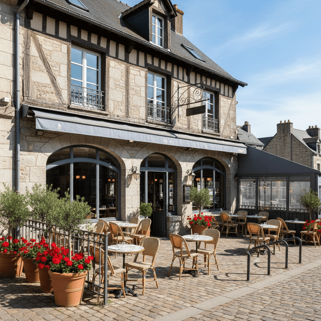 Restaurant à Rennes : terrasse - extraction