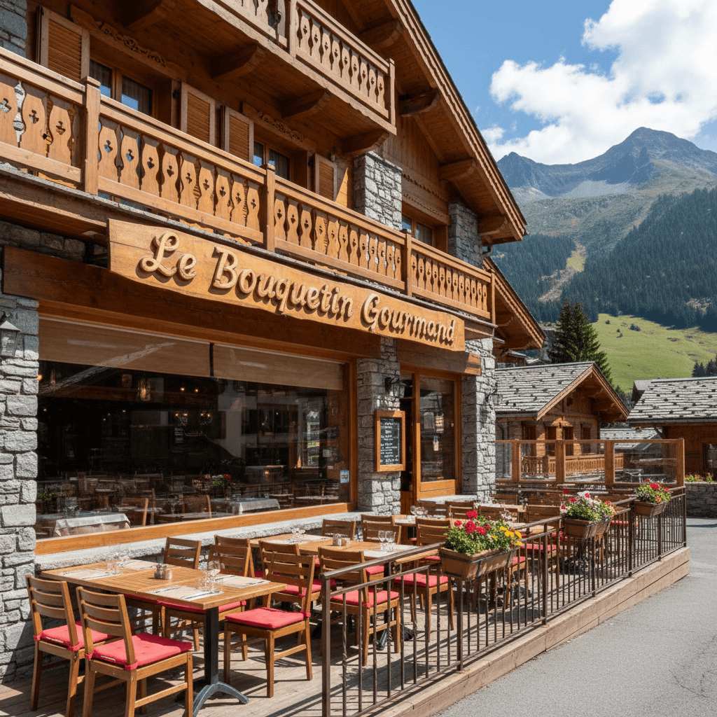Restaurant 106m² à Le Grand-Bornand : terrasse - licence IV - Image 1