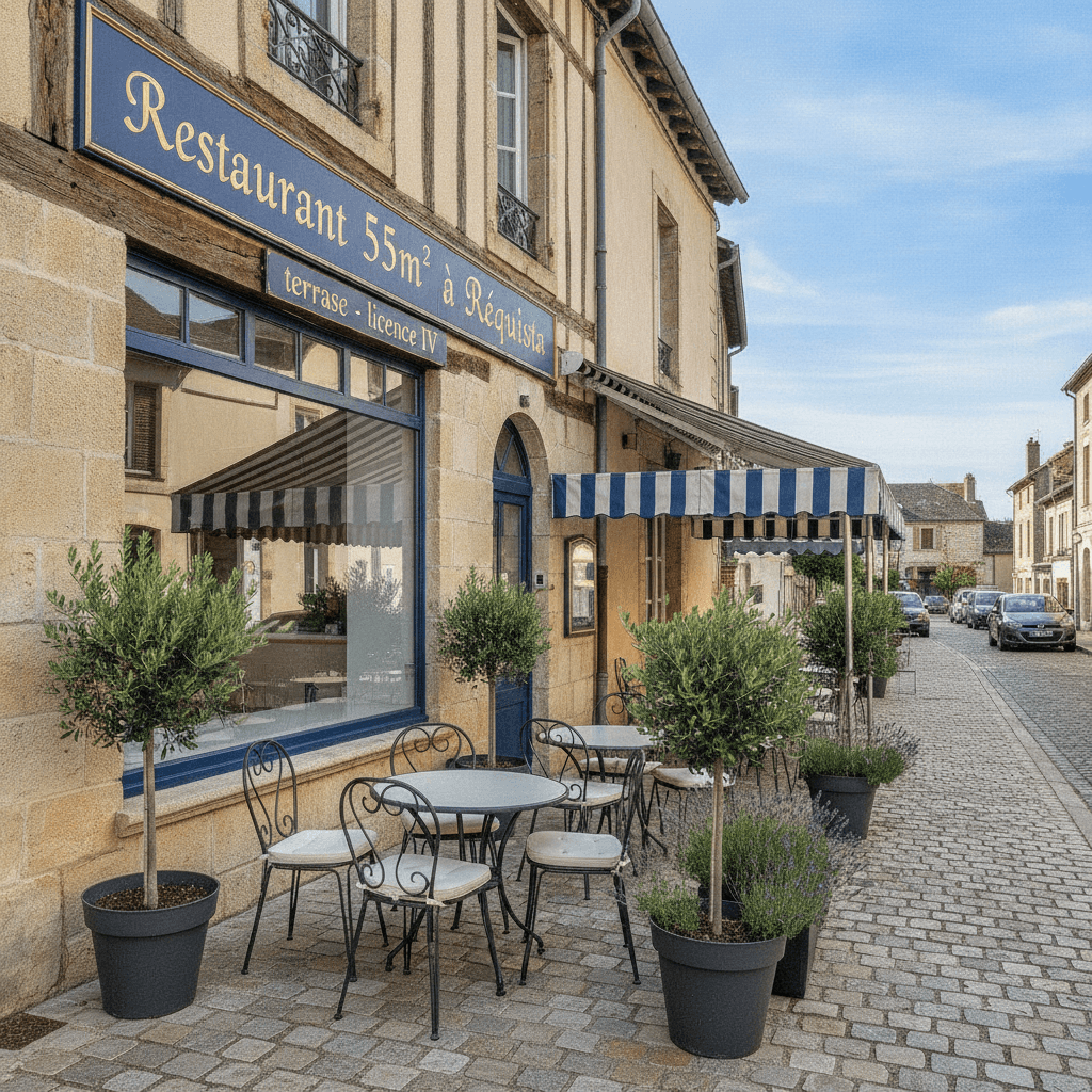 Restaurant 55m² à Réquista : terrasse - licence IV - Image 1