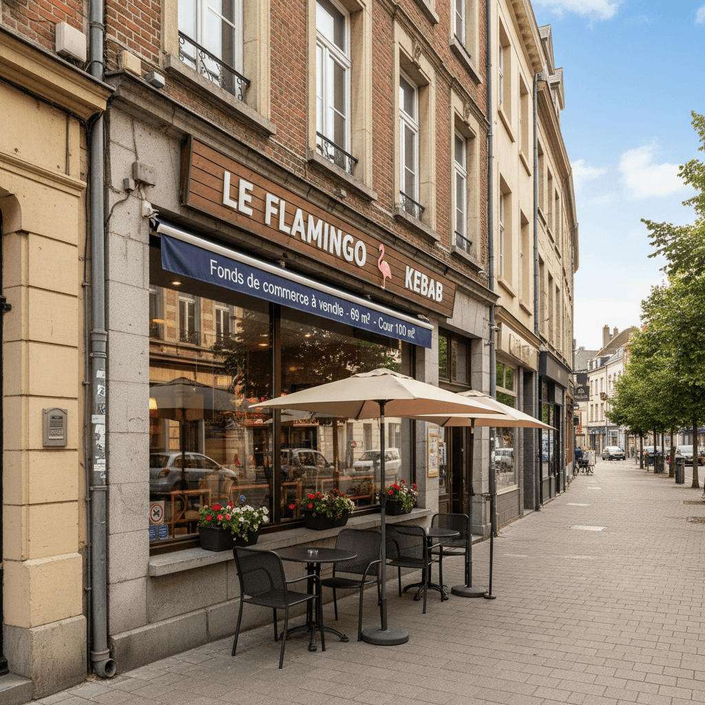 Fast-food 69m² à Lille : extraction - cuisine équipée