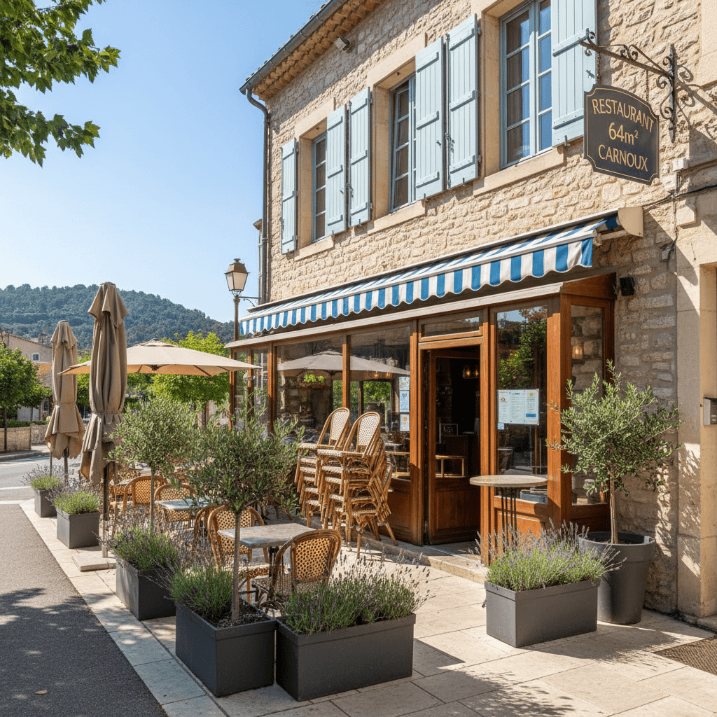 Restaurant 64m² à Carnoux-En-Provence : terrasse - licence IV