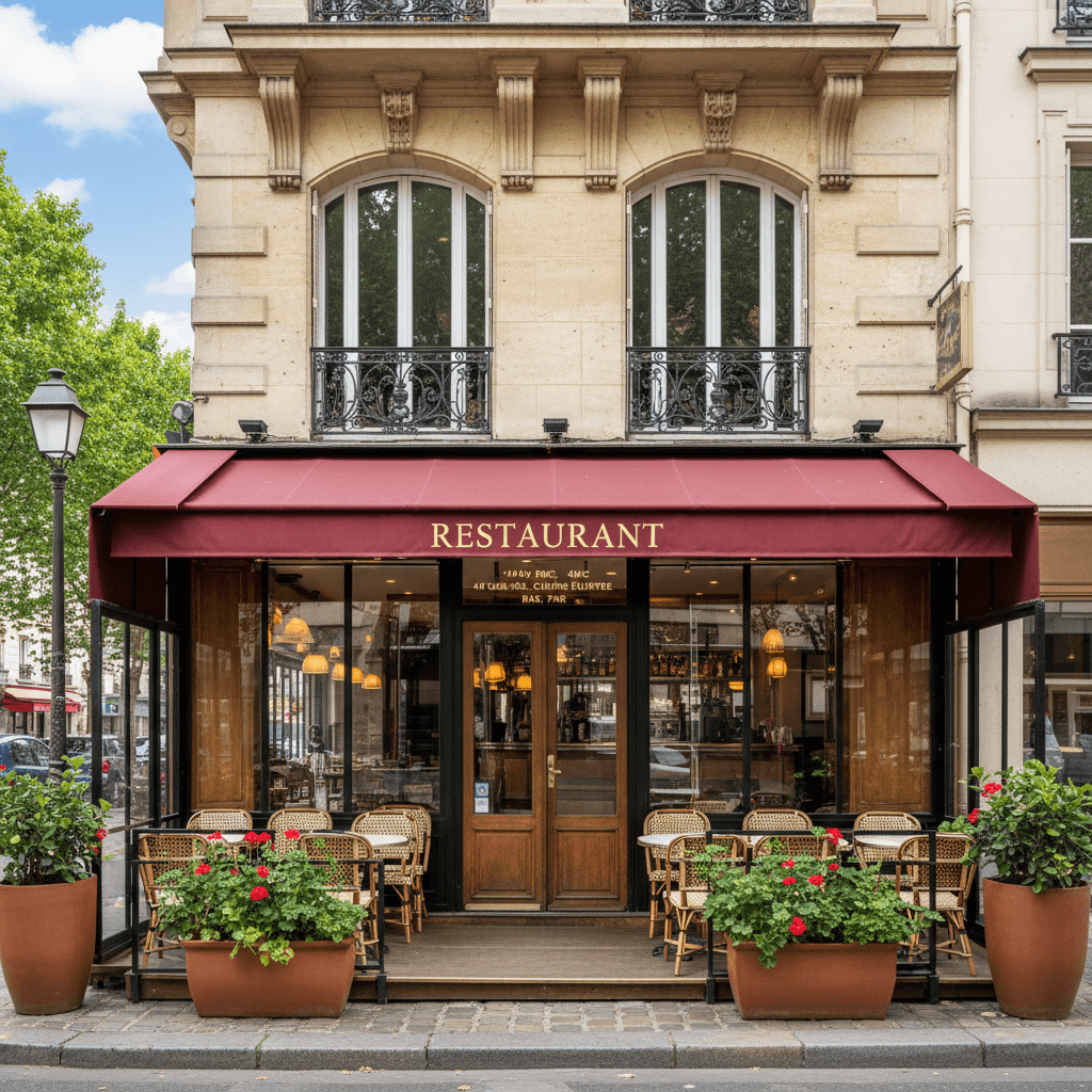 Restaurant 100 couverts à Bagnolet : terrasse - extraction - Image 1