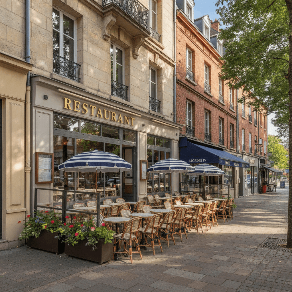 Restaurant 45 couverts à La Garenne-Colombes : terrasse - licence IV - Image 1