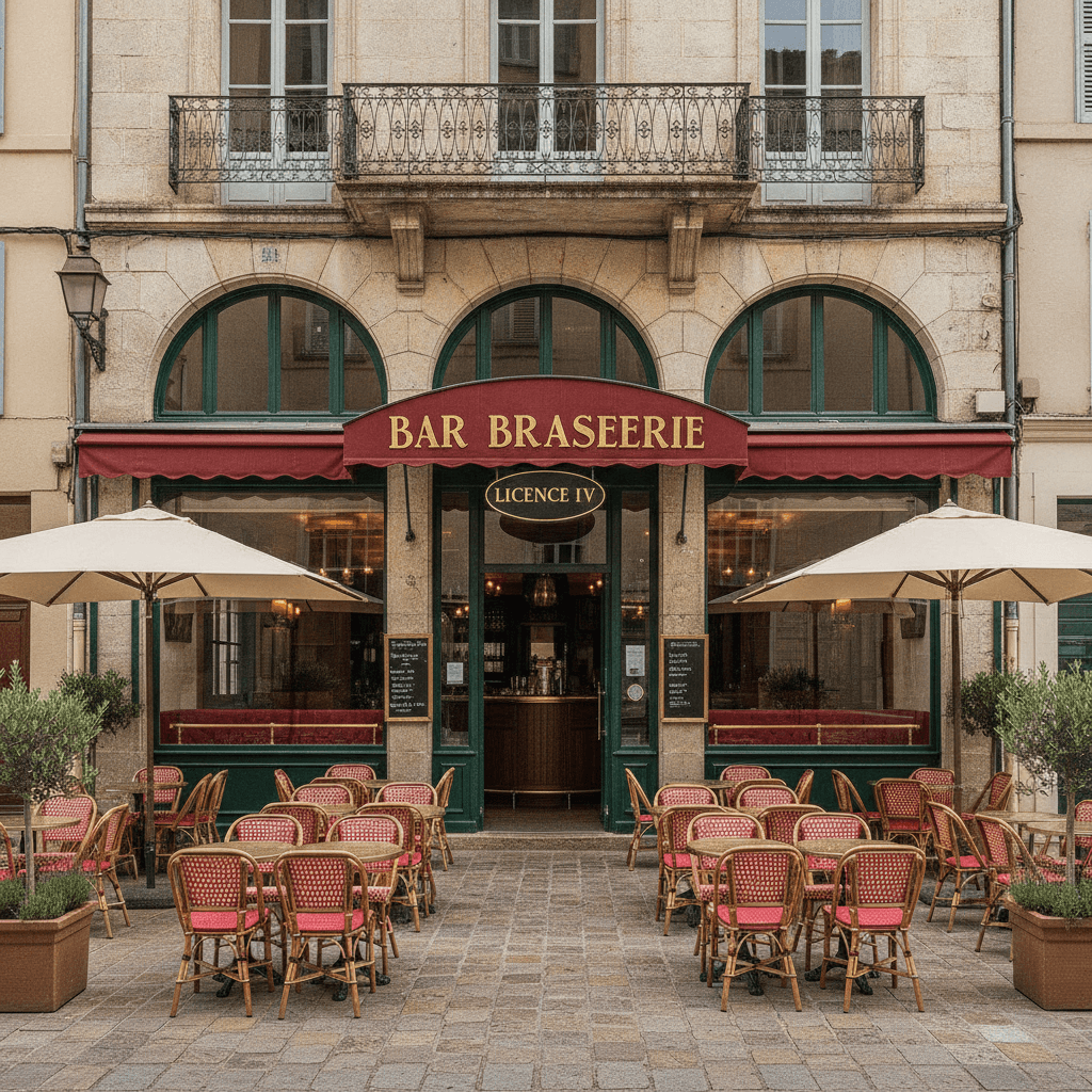 Bar-brasserie 160m² à Digne-les-Bains : terrasse - licence IV - Image 1