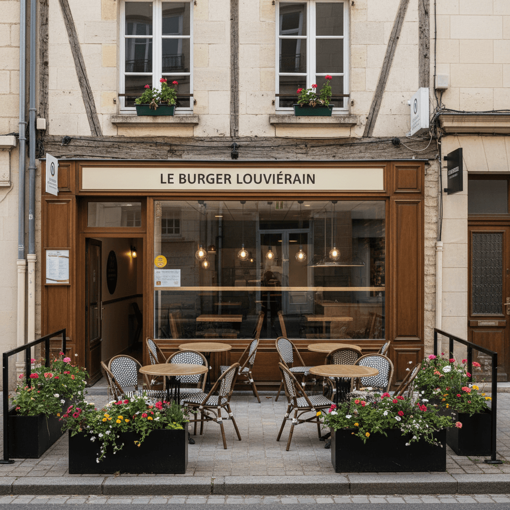 Fast-food 54m² à Louviers : terrasse - extraction - Image 1