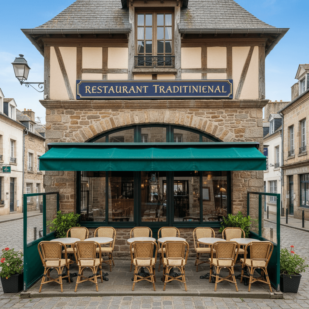 Restaurant 80m² à Vannes : extraction - cuisine équipée - Image 1