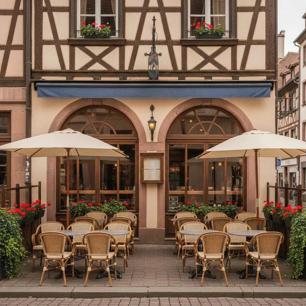 Restaurant 140m² à Strasbourg : terrasse - Image 1