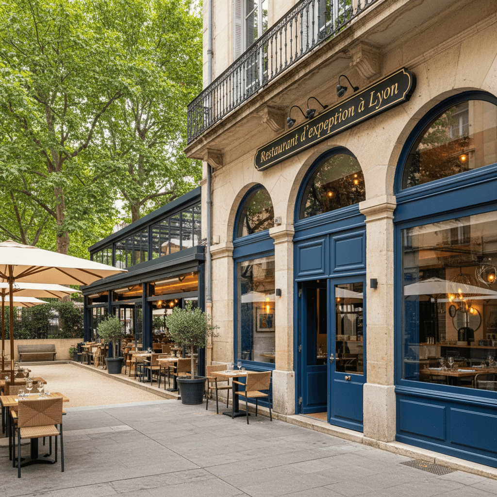 Restaurant 520m² à Lyon : terrasse - extraction - Image 1