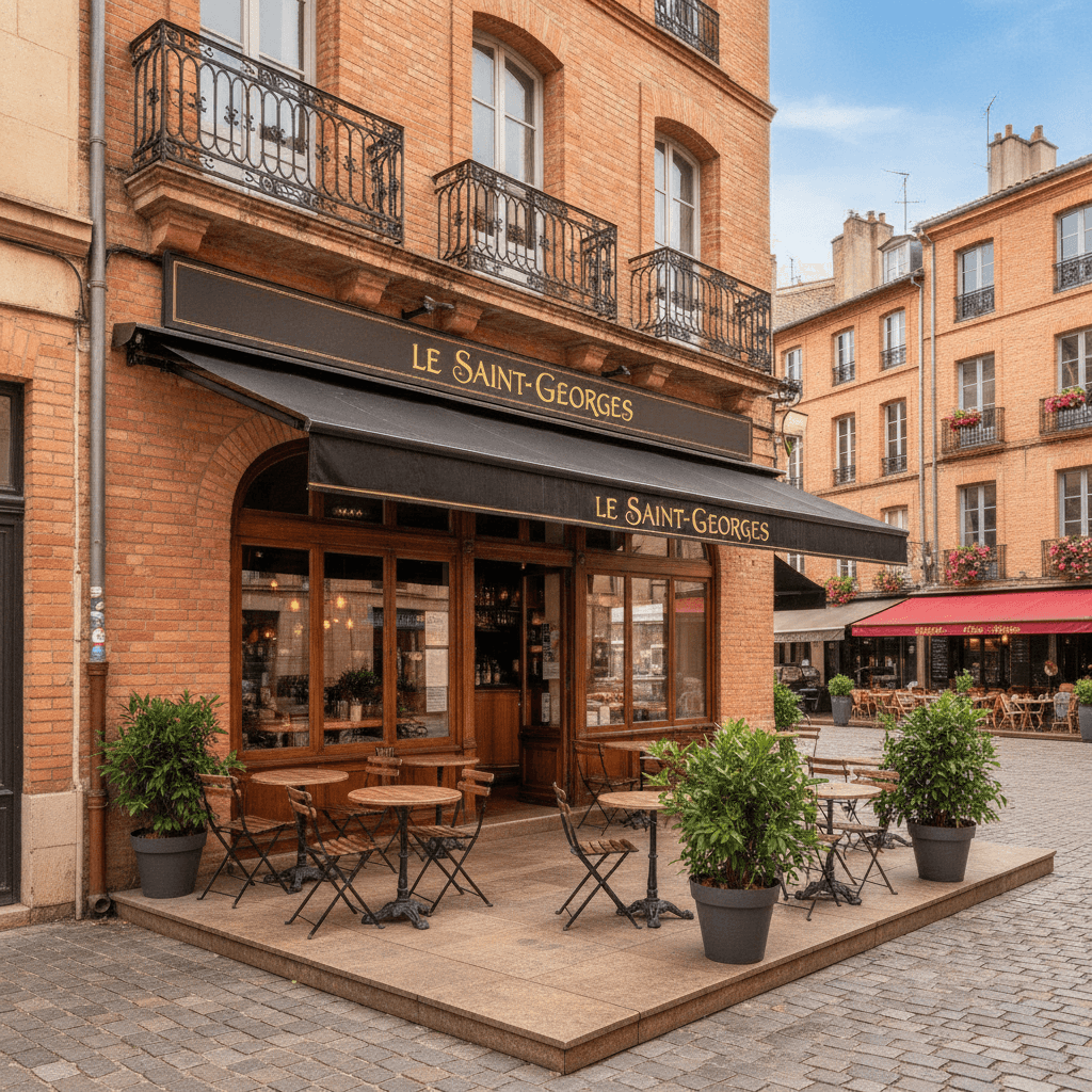 Restaurant 60m² à Toulouse : terrasse - extraction - Image 1