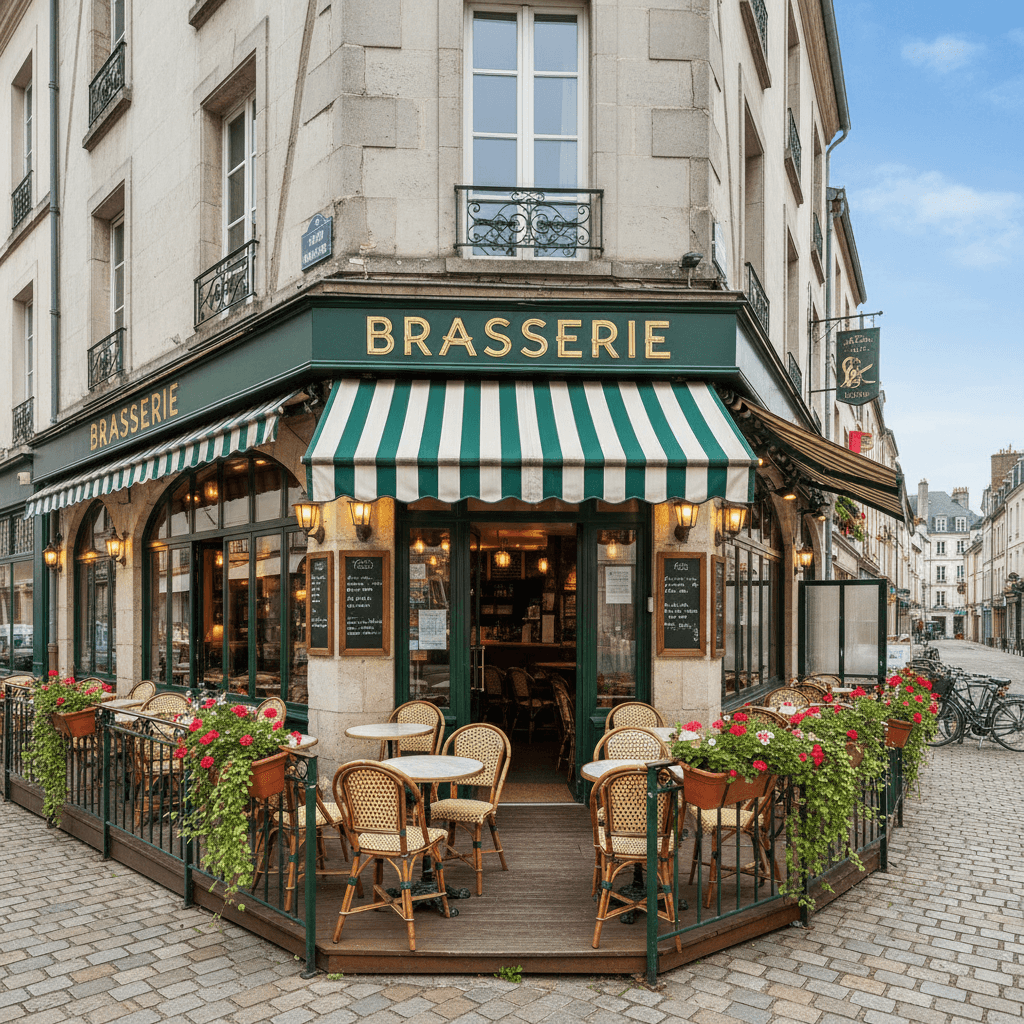 Bar-brasserie 80m² à Rouen : terrasse - licence IV