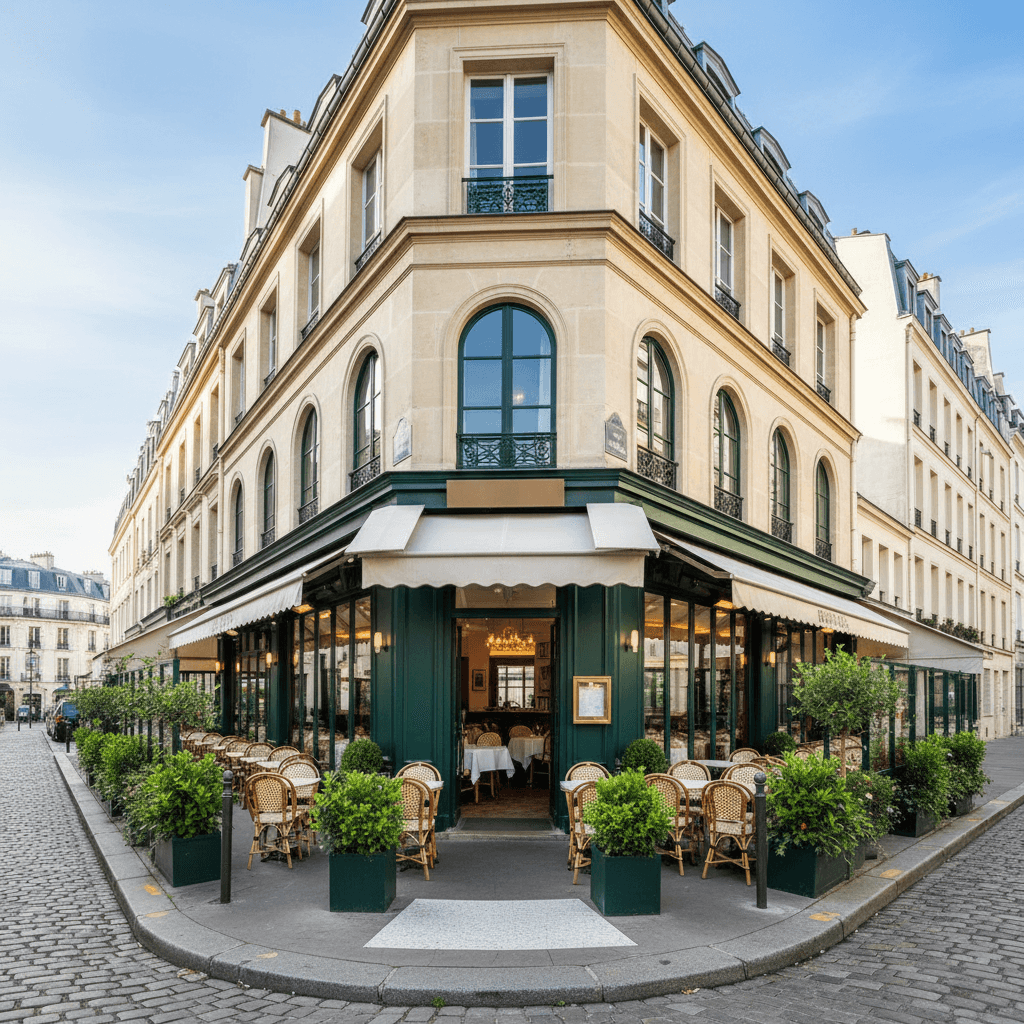 Restaurant 58 couverts à Paris : terrasse - extraction