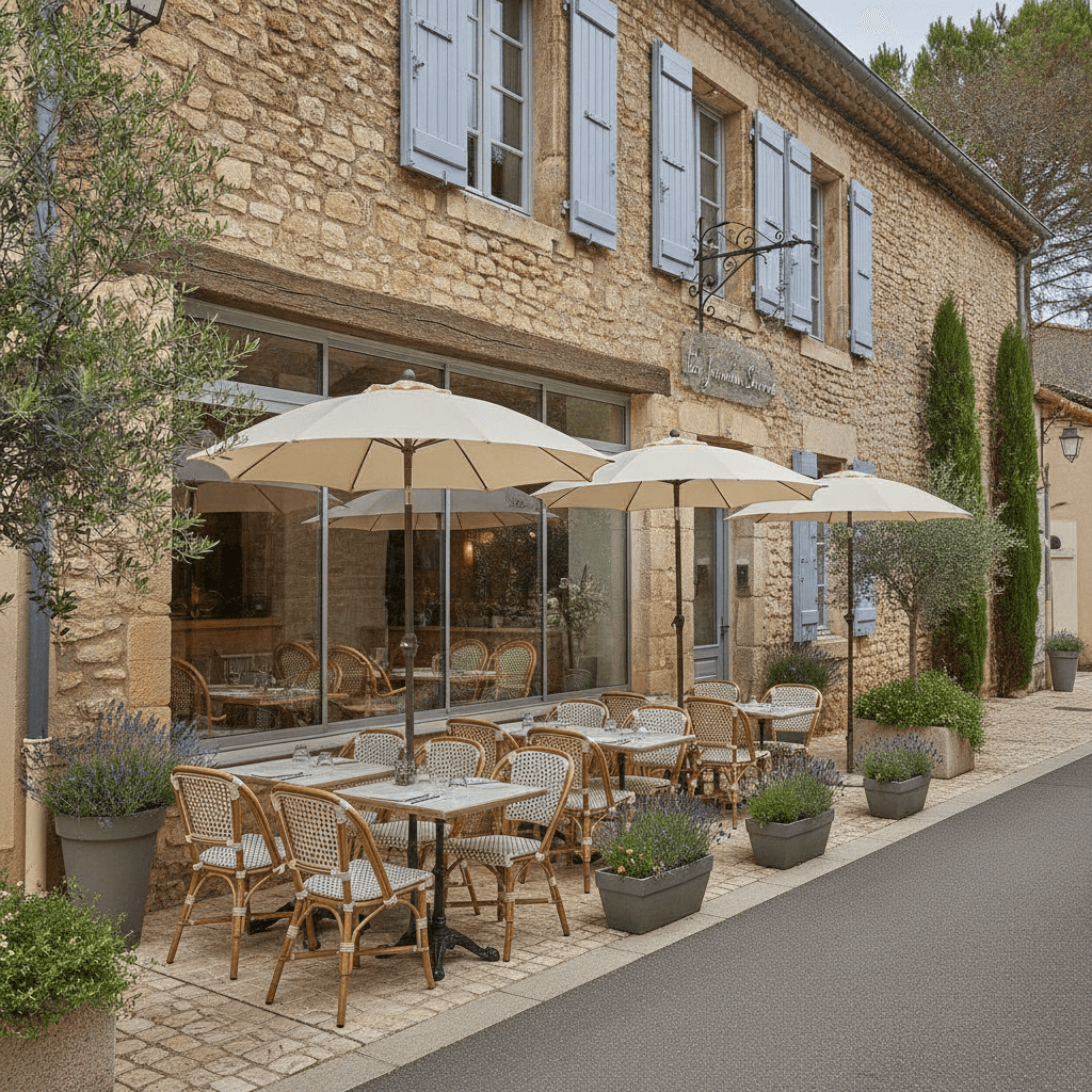 Restaurant à Lorgues : terrasse - extraction - Image 1