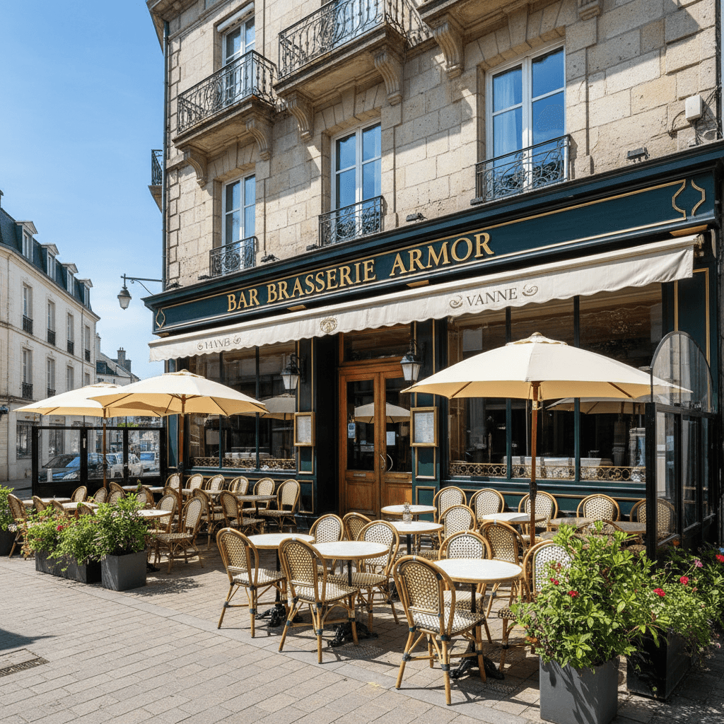 Bar-brasserie à Vannes : terrasse - licence IV - Image 1