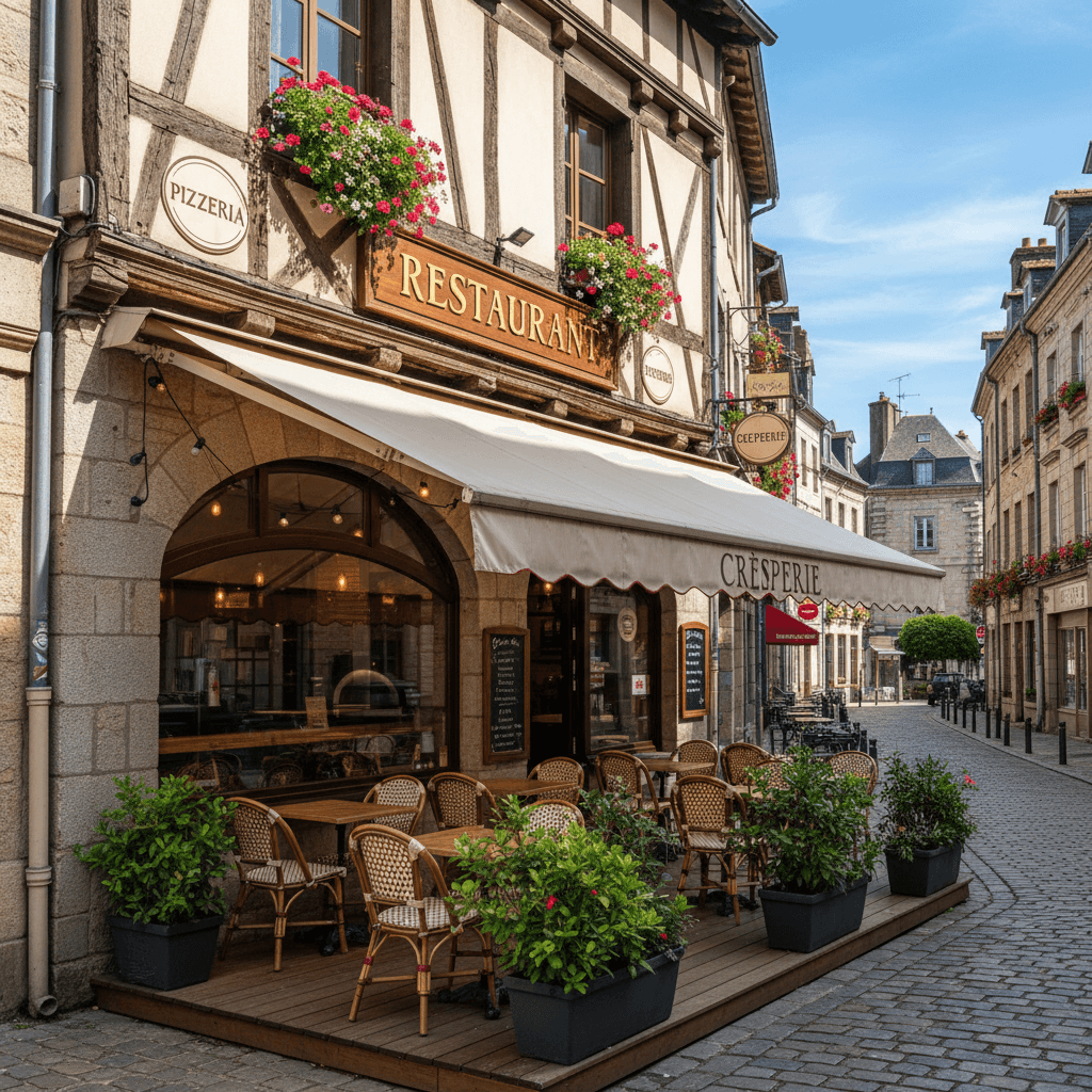Restaurant à Rennes : terrasse - extraction