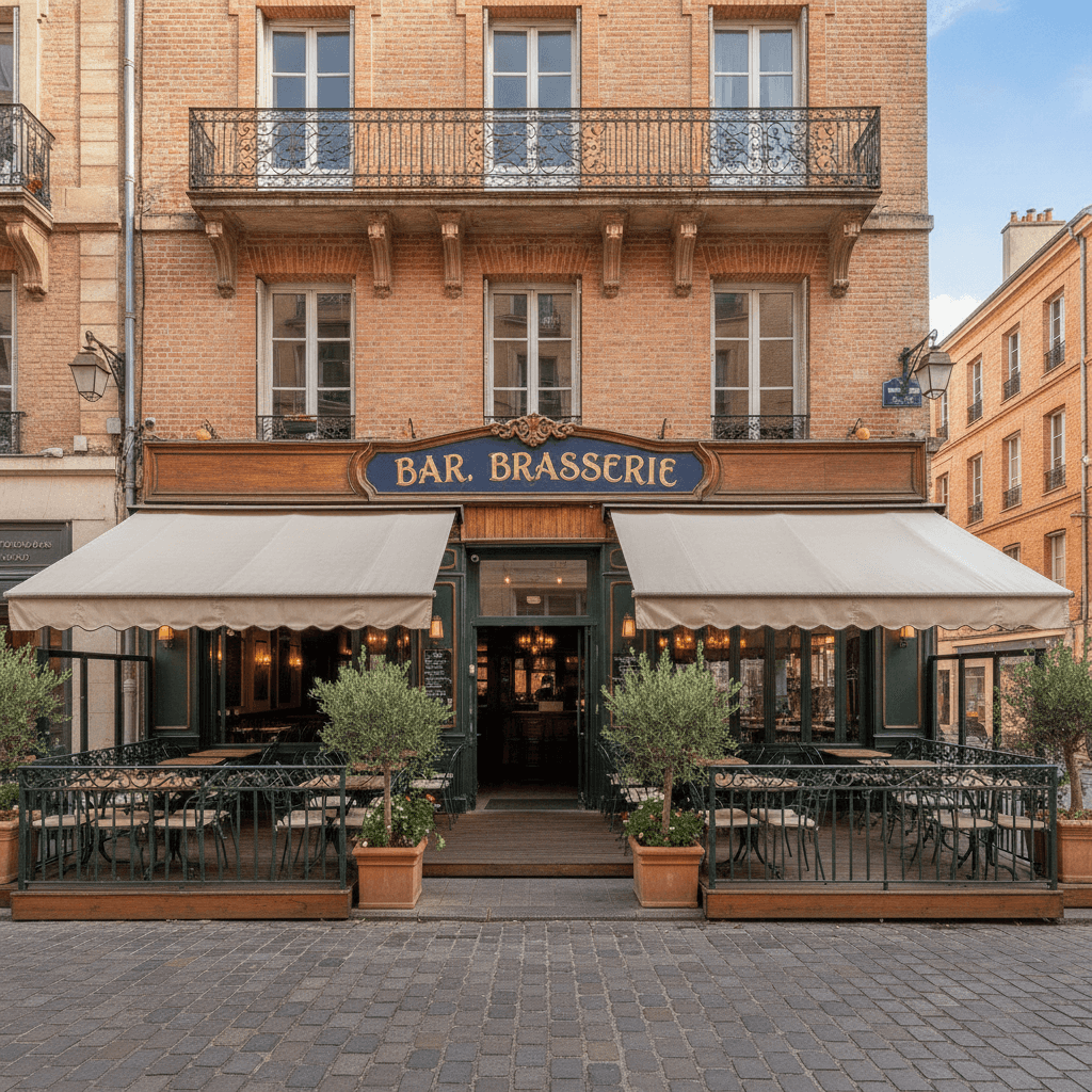 Bar-brasserie 150m² à Toulouse : terrasse - licence IV - Image 1