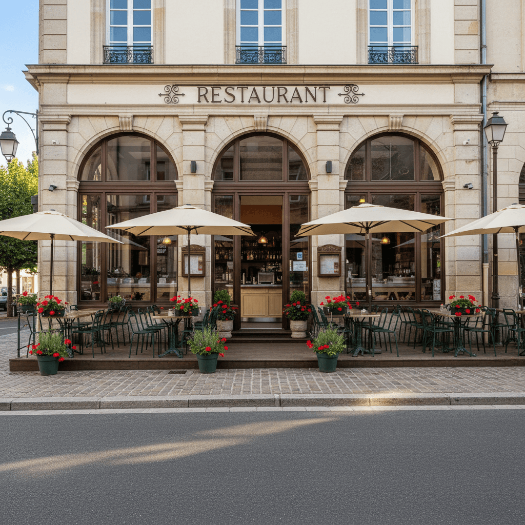 Restaurant à Gérardmer : terrasse - licence IV - Image 1