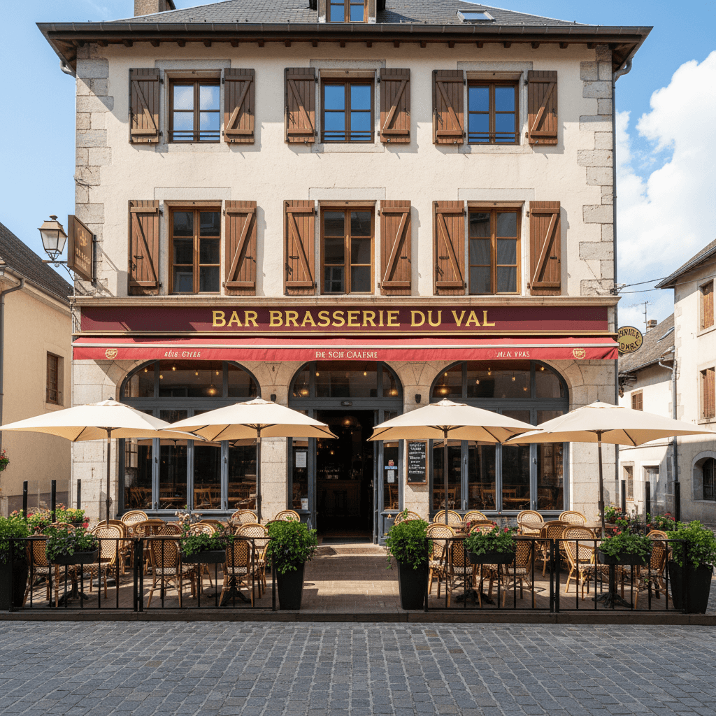 Bar-brasserie 153m² à Val De Chaise : terrasse - licence IV - Image 1