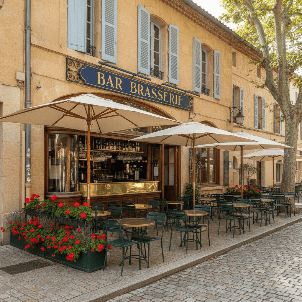 Bar-brasserie 25m² à Cassis : terrasse - Image 1