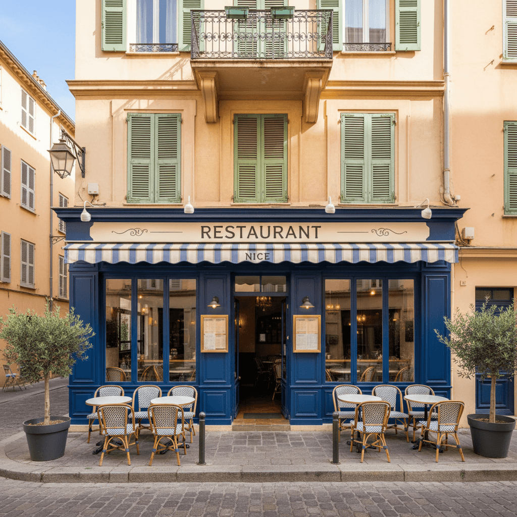 Restaurant 94m² à Nice : terrasse - licence IV
