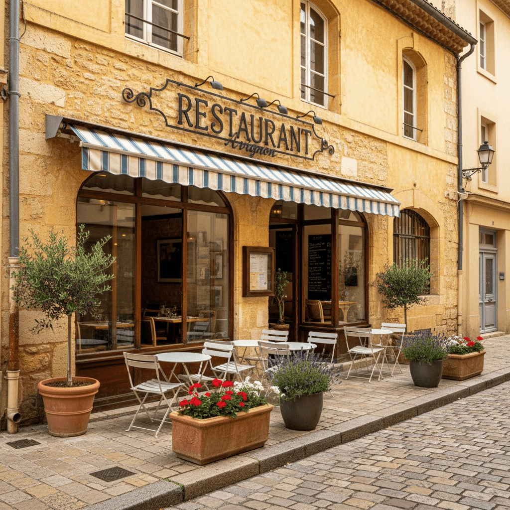 Restaurant 70m² à Avignon : terrasse - licence IV - Image 1