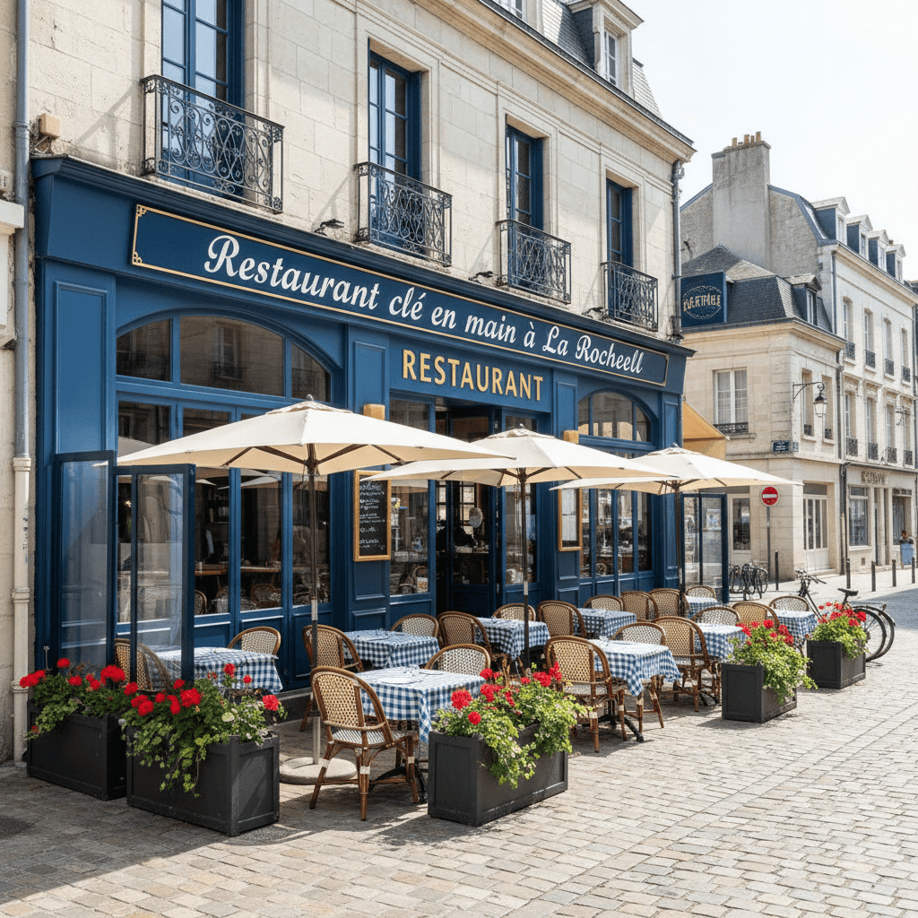 Restaurant à La Rochelle : terrasse - extraction - Image 1