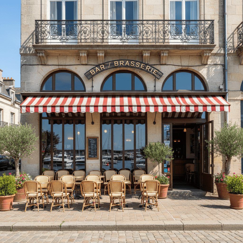 Bar-brasserie 370m² à Vannes : terrasse - licence IV - Image 1