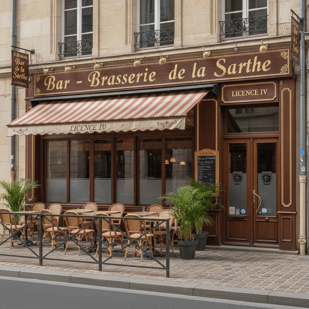 Bar-brasserie à Le Mans : terrasse - licence IV