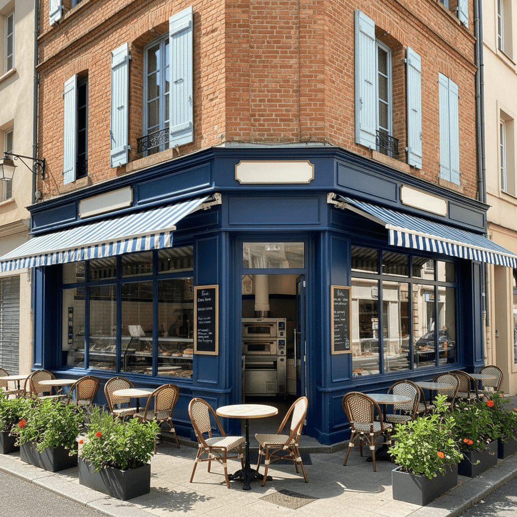 Snack 40m² à Toulouse : terrasse - extraction