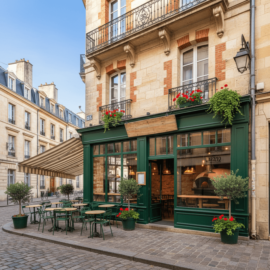 Fast-food à Bordeaux : terrasse - Image 1