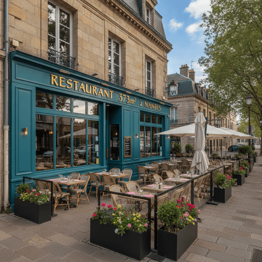 Restaurant 373m² à Nantes : terrasse - licence IV