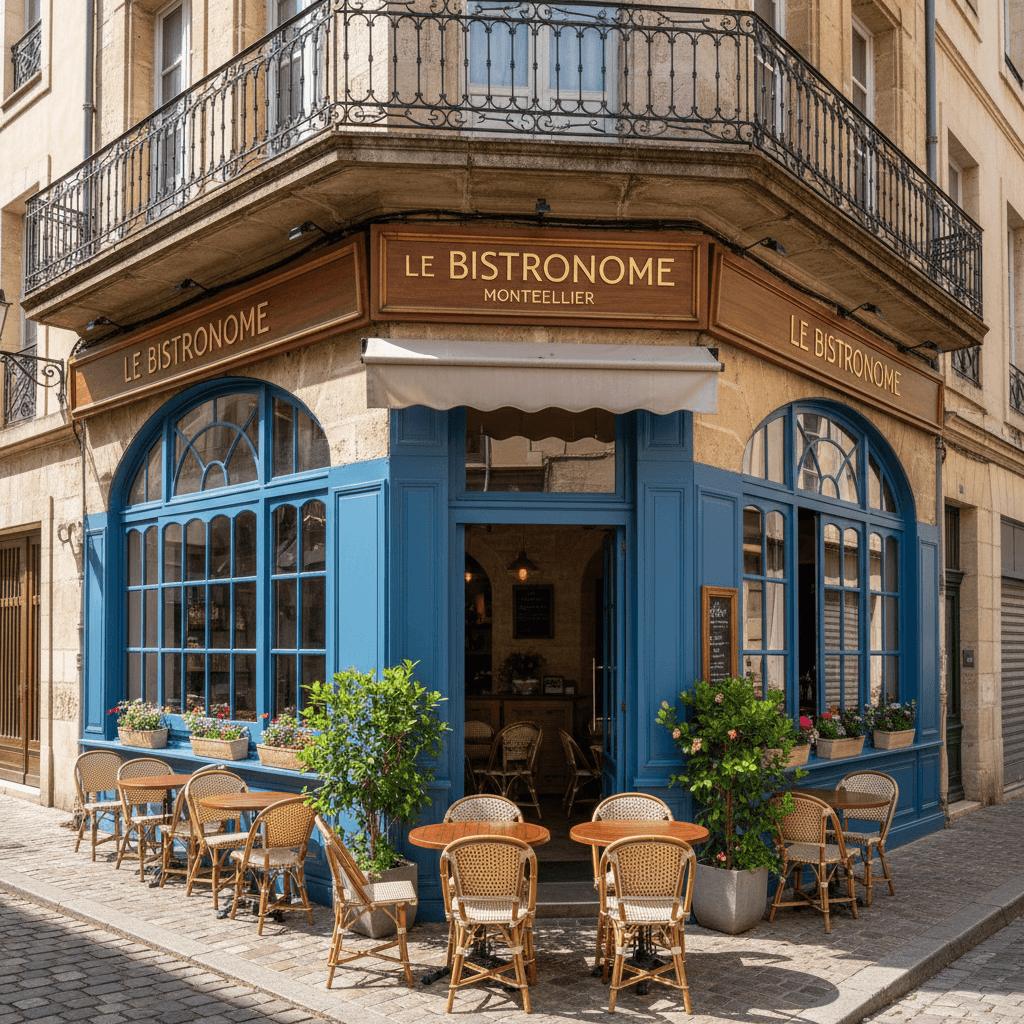 Restaurant 60m² à Montpellier : terrasse - extraction - Image 1