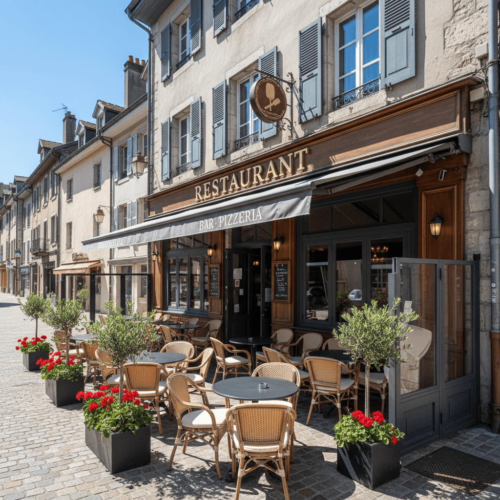 Restaurant 107m² à Annecy : terrasse - licence IV - Image 1