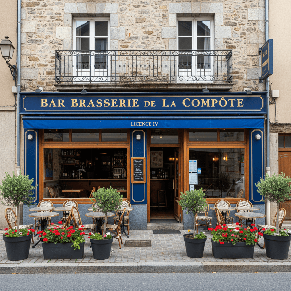 Bar-brasserie 222m² à La Compôte : licence IV - extraction - Image 1
