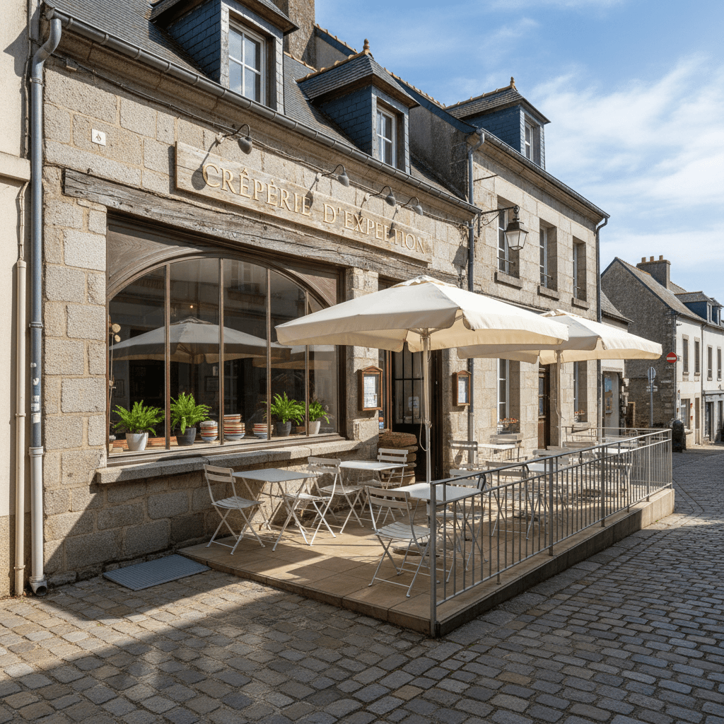 Restaurant à Quimper : terrasse - extraction - Image 1