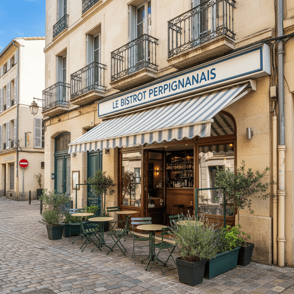 Bar-brasserie à Perpignan : terrasse - licence IV - Image 1