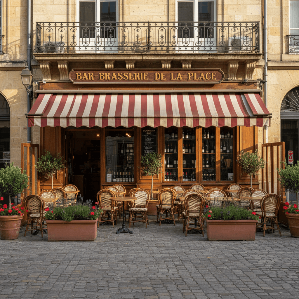 Bar-brasserie 85m² à Bordeaux : terrasse - licence IV